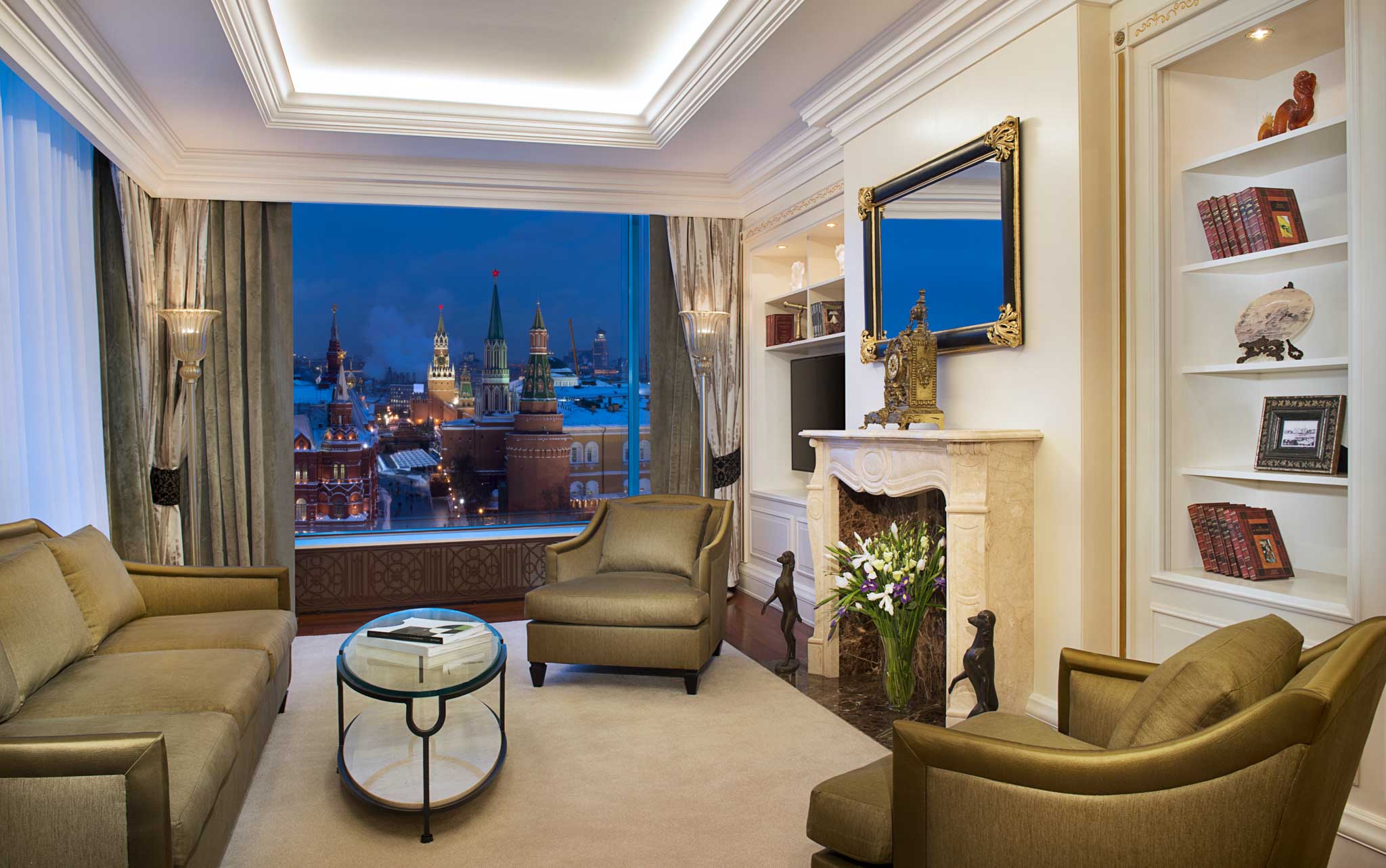 Hotel Photographer - Ritz Carlton Moscow Luxury Suite Living Room